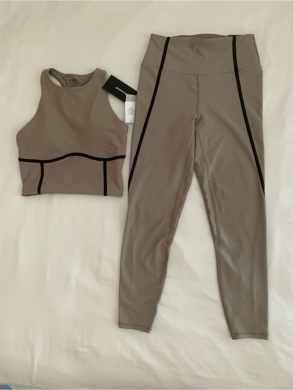 NWT YPB SculptLUX Activewear Bundle Sports Bra + Ultra High Rise Leggings Size M